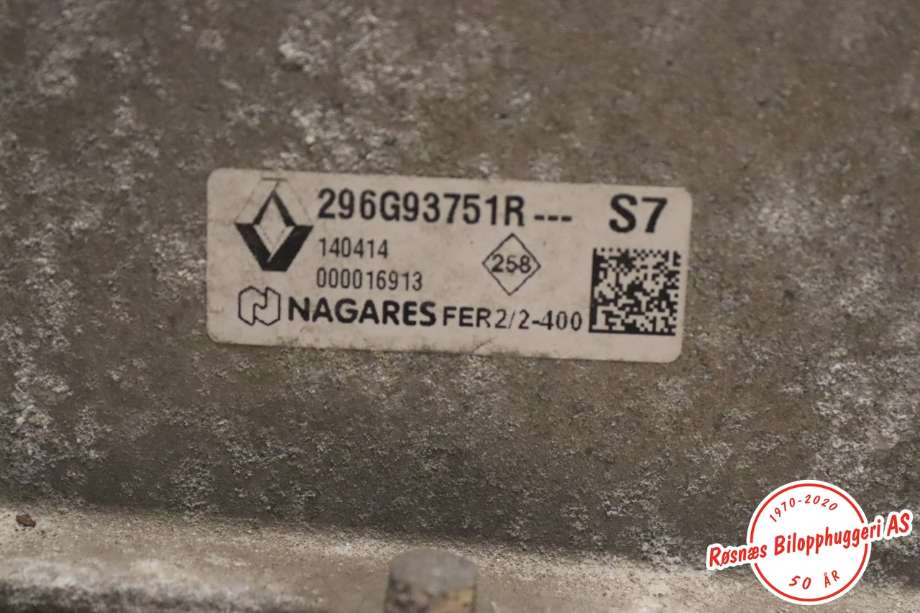 Batterilader (OBC - On Board Charger) til Renault Zoe 2013-2019 (Fase 1)  (296G93751R|)