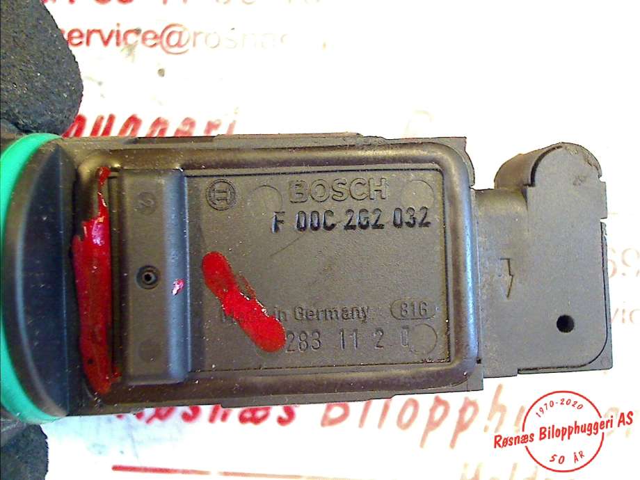 Luftmengde/luftmassemåler til VW Caddy 2004-2010 (Type III, Fase 1)  (VOLKSWAGEN|F00C262032|283112|)