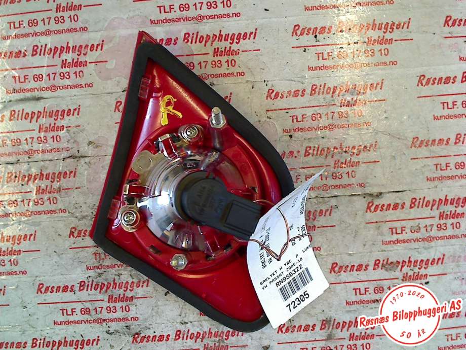 Baklykt høyre indre til VW Passat 2005-2010 (B6) (B6) (VOLKSWAGEN|)