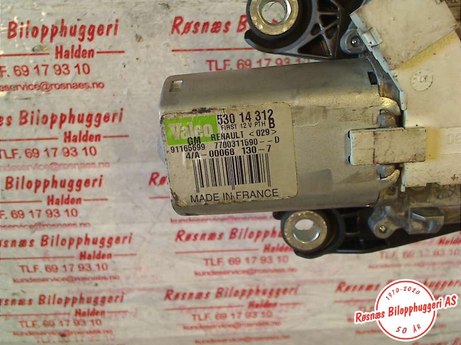 Viskermotor bakrute til Renault Trafic 2001-2006  (7700311590|91165699|53014312)