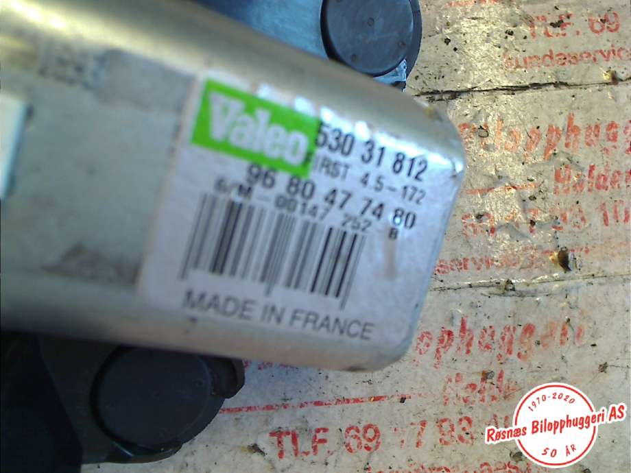 Viskermotor bakrute til Peugeot 308 2007-2011 (Type I, Fase 1)  (PEUGEOT||53031812)