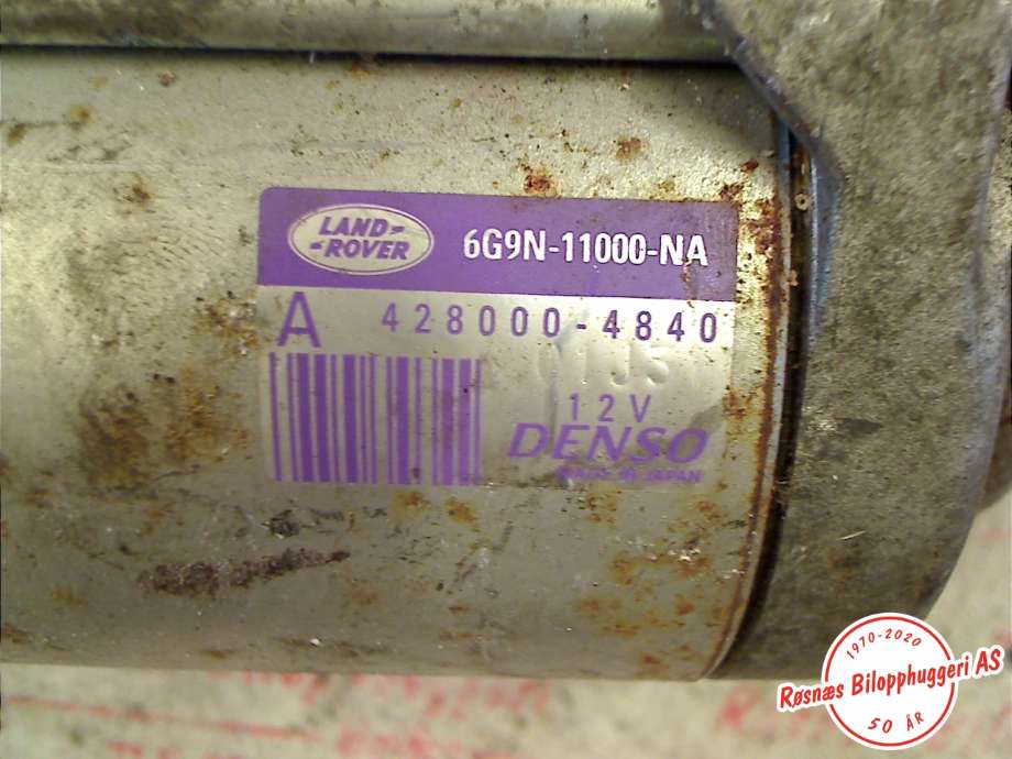 Starter diesel til Land Rover Freelander 2007-2014 (Type II)  (TRANSPORTSKADET|6G9N11000NA|4280004840|)