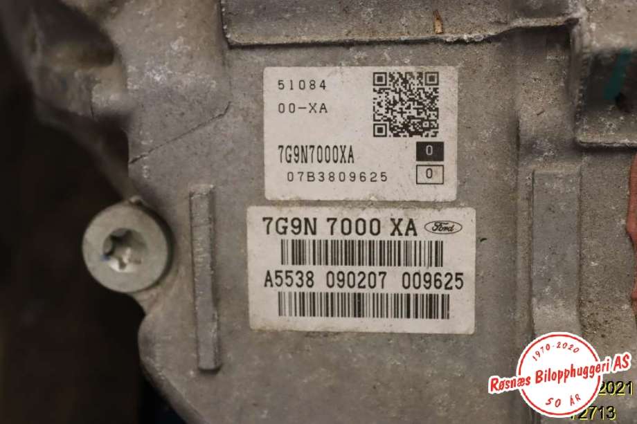 Girkasse automat til Land Rover Freelander 2007-2014 (Type II)  (TRANSPORTSKADET|07B3809625|7G9N 7000 XA|)