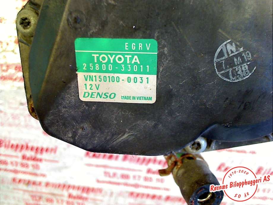 EGR-ventil til Toyota Auris 2010-2012 (Type I, Fase 2)  (TOYOTA|2580033011|)