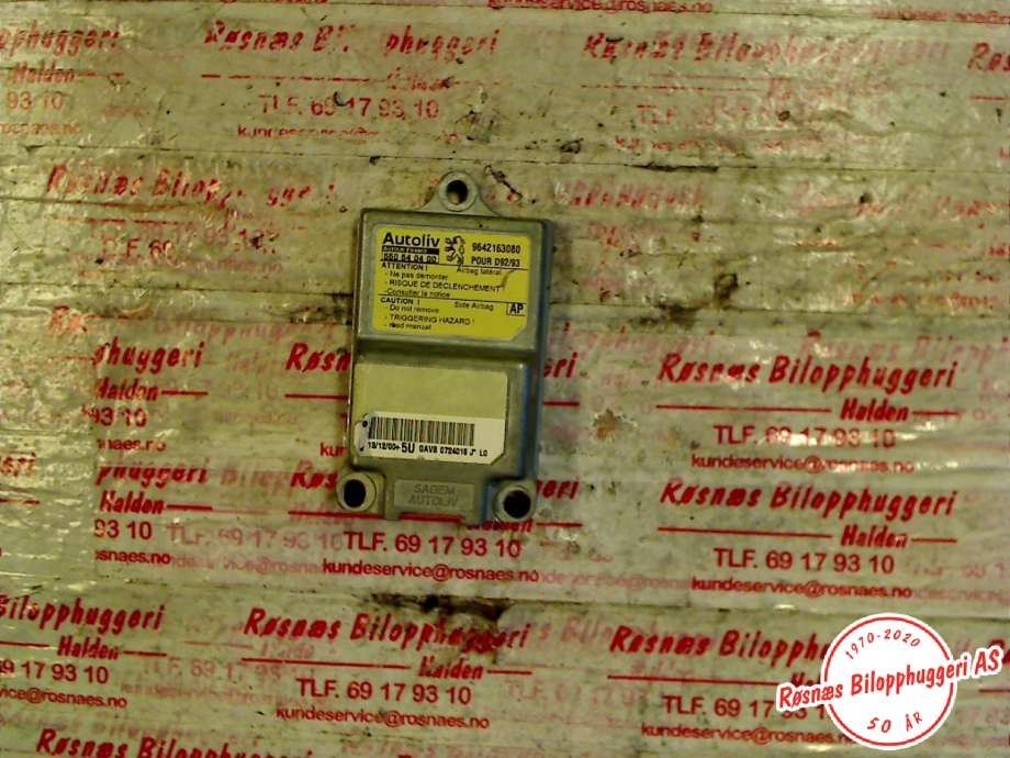 Airbag elektronikk til Peugeot 406 1999-2004 (Fase 2) (PEUGEOT|9642163080|)