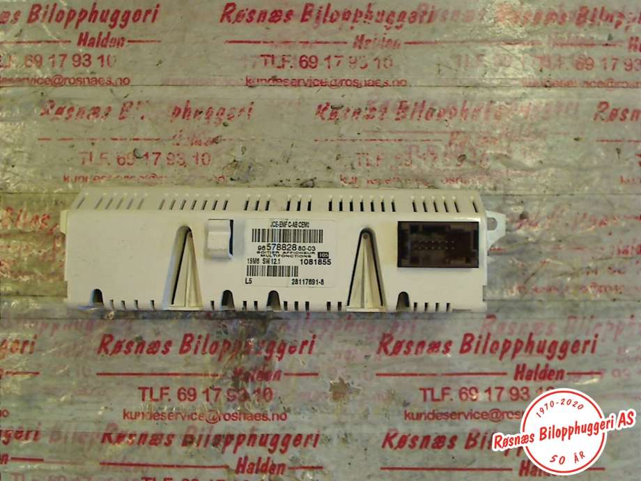 Instrument klokke til Citroën C4 2004-2011 (Type I)  (CITROEN|9657882880||9657882880-03)