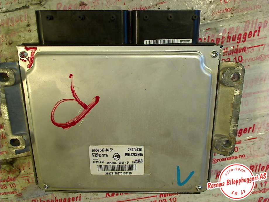 Styreenhet motor til SsangYong Actyon 2007-2013 (SSANGYONG|A6645404432|)