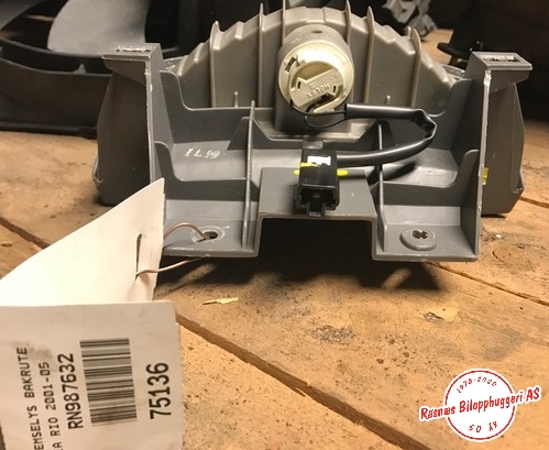 Baklykt bremselys bakrute til Kia Rio 2001-2005 (Type I)  (KIA|)