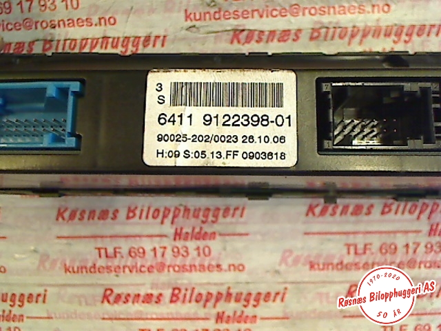 Varmeapparat betjening til BMW 5-Serie 2003-2010 (E60/E61) (E60/E61) (BMW|64119122398-01|64119122396|)