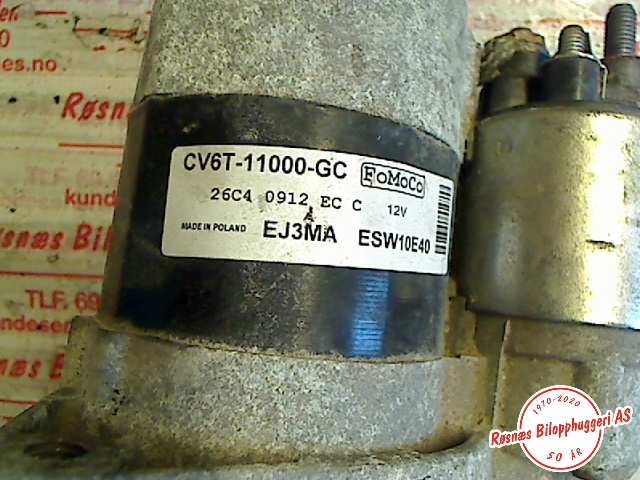 Starter til Ford Focus 2011-2014 (Type III, Fase 1)  (FORD||EJ3MA ESW 10E40|26C4 0912 EC C)