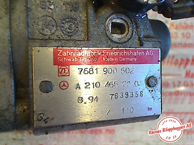 Servo pumpe mekanisk til Mercedes SL 1990-2002 (R129) (R129) (A 210 466 20 01|)