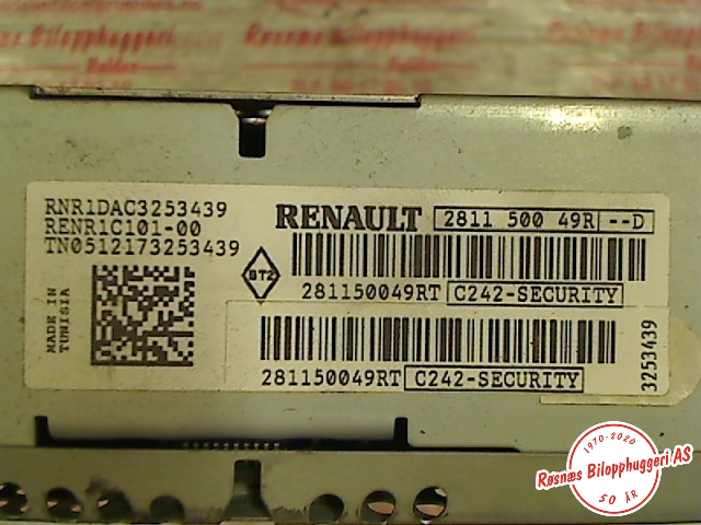 Bilstereo til Renault Kangoo 2008-2021 (Type II)  (281150049R|)