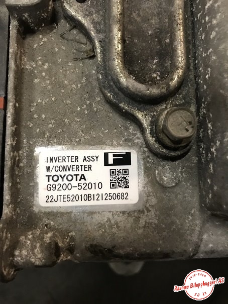 Inverter hybrid til Toyota Yaris 2012-2014 (Type III, Fase 1)  (TOYOTA|G920052010|)