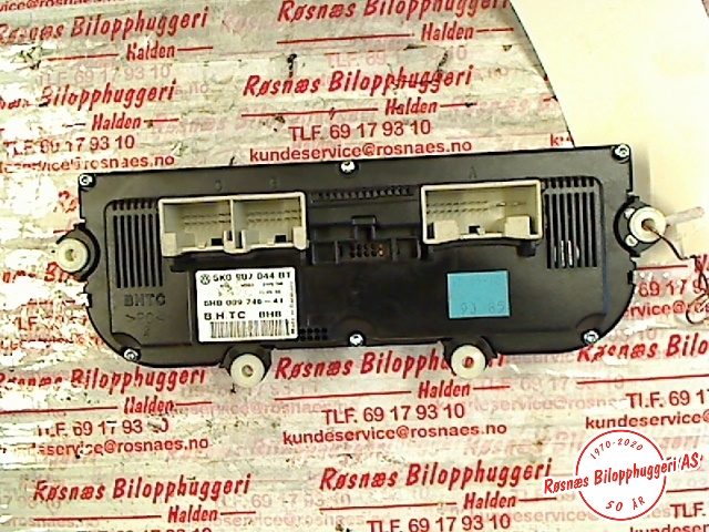 Varmeapparat betjening til VW Golf VI 2008-2012  (VOLKSWAGEN|5K0 907 044 BT|)