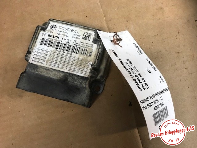 Airbag elektronikk til VW Polo 2009-2014 (Type V, Fase 1)  (VOLKSWAGEN|)