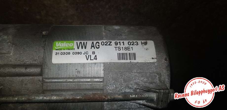 Starter diesel til VW Polo 2005-2009 (Type IV, Fase 2)  (VOLKSWAGEN|02Z911023H|)