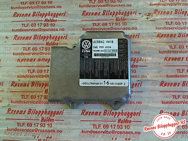 Airbag elektronikk til VW Passat, 2011-2015 (B7) (B7) (VOLKSWAGEN|5N0959655Q)