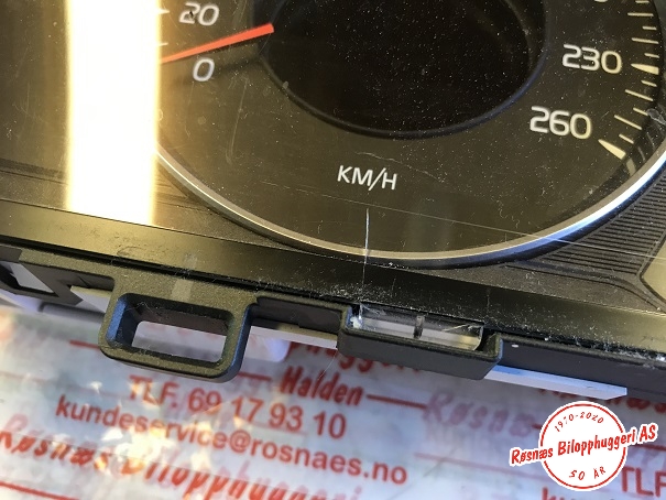 Speedometer til Volvo V60 2010-2013 (Type I, Fase 1) (VOLVO|31343323AA|)