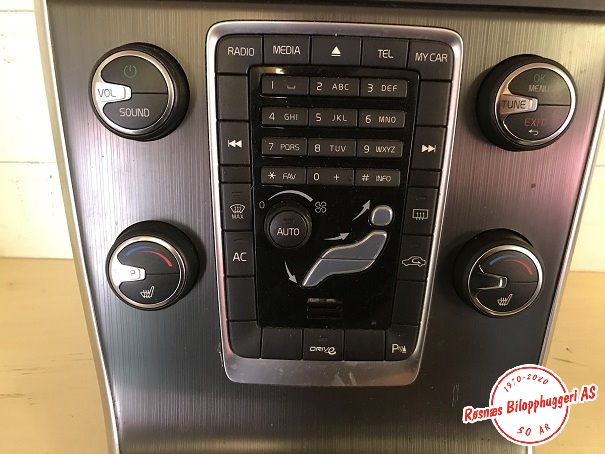 Varmeapparat betjening til Volvo V60 2010-2013 (Type I, Fase 1)  (VOLVO|30795271|)