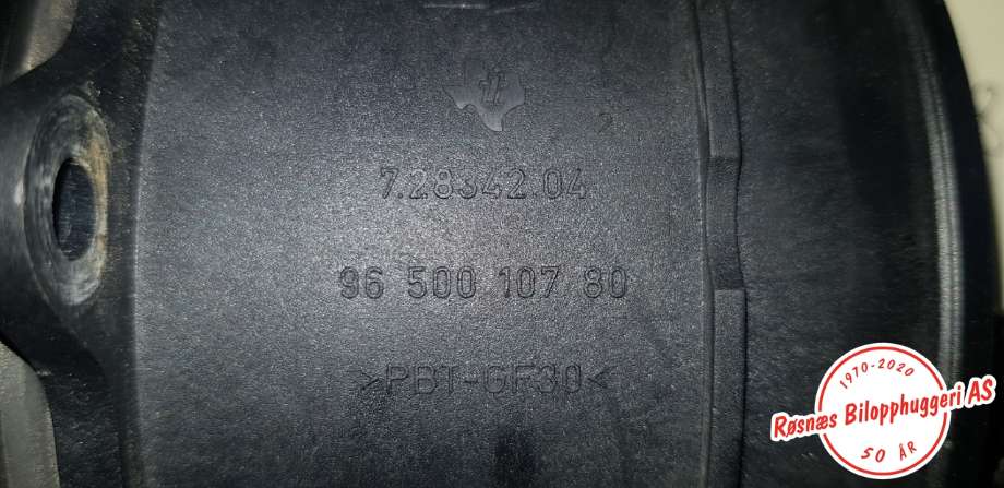 Luftmengde/luftmassemåler til Peugeot 307 2005-2008 (Fase 2)  (|72834204)