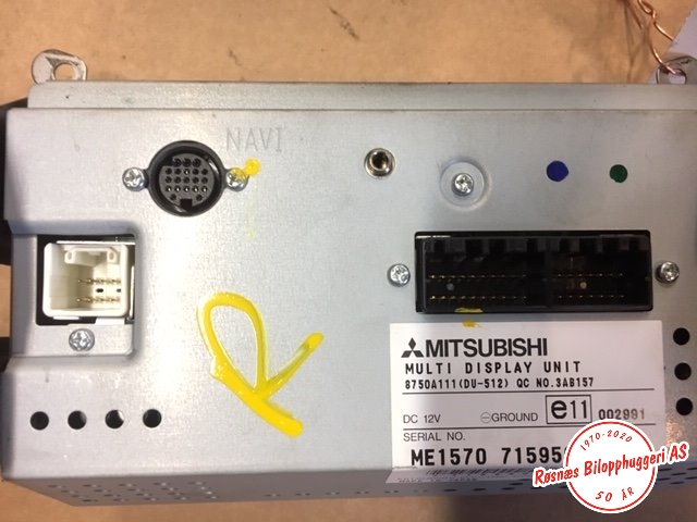 Bilstereo navigasjon til Mitsubishi Grandis 2004-2009 (MITSUBISHI|ME157071595001A|8750A111(DU-512)|3AB157)