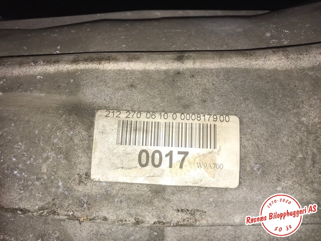 Girkasse automat til Mercedes E-Klasse 2013-2016 (Fase 2) (W212) (W212) (MERCEDES|A2122700610|23122700610|)