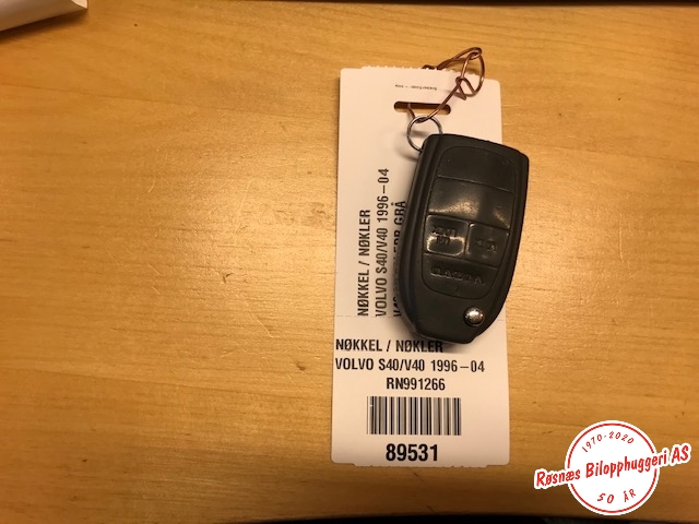 Nøkkel til Volvo V40 / S40 2000-2004 (Type I, Fase 2) (VOLVO|)