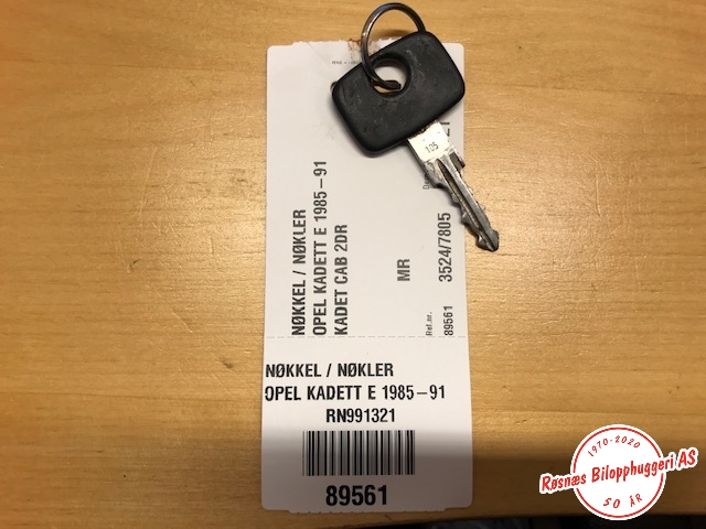 Nøkkel til Opel Kadett E 1985-1991 (OPEL|)