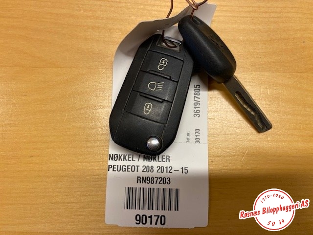 Nøkkel til Peugeot 208 2012-2019 (Type I) (PEUGEOT|)