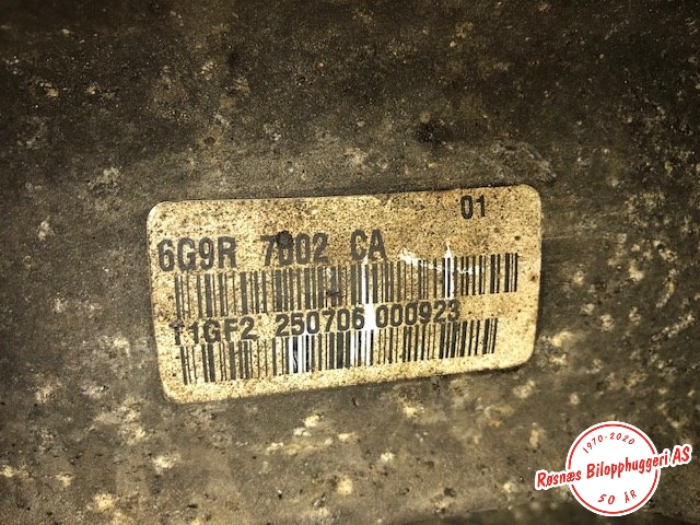 Girkasse manuell til Ford S-Max 2006-2010 (Type I, Fase 1) (FORD|6G9R7002CA|)