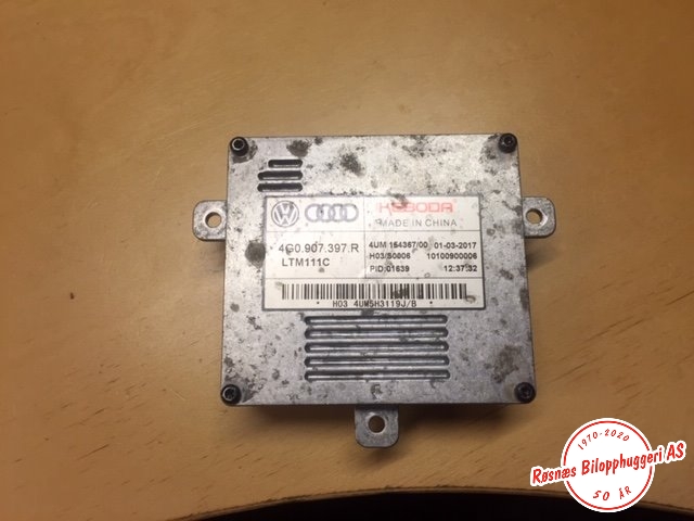 Styreenhet xenon/ballast til Audi A3 2016-2020 (Type III, Fase 2) (AUDI|4G0907397R|4UM154367/00|)