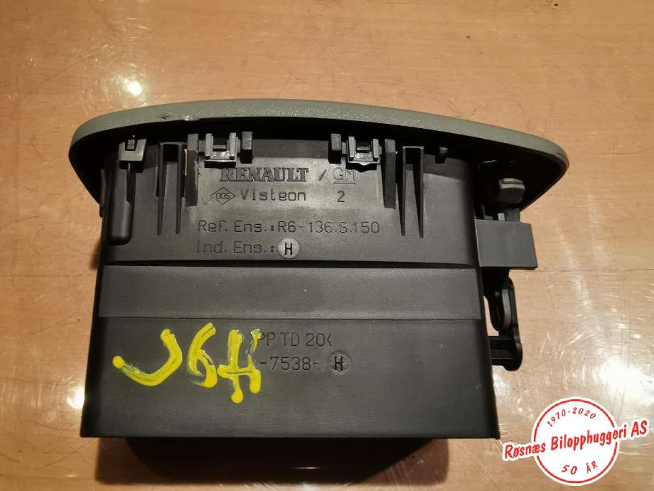 Dashbord friskluftdyse til Nissan Primastar 2006-2014  (NISSAN|R6136S150|)