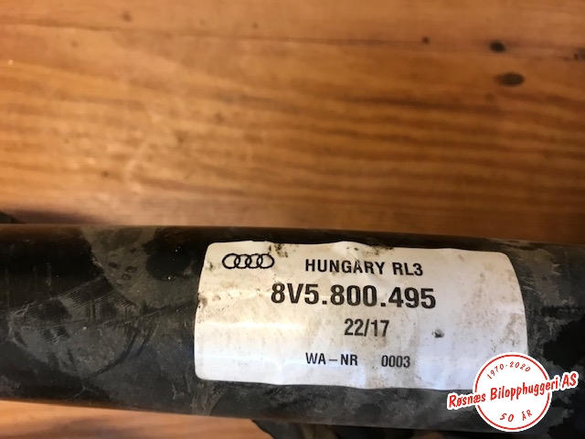 Hengerfeste til Audi A3 2016-2020 (Type III, Fase 2)  (AUDI|8V5800495|)