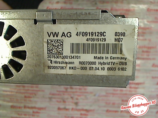 Bilstereo diverse til Audi A5 2007-2016 (Type I) (AUDI|4F0919129C|)