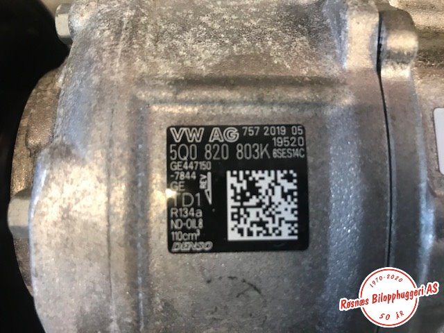 Aircondition kompressor til VW Transporter / Caravelle 2019-->> (T6.1) (T6.1) (VOLKSWAGEN|5Q0820803K|)