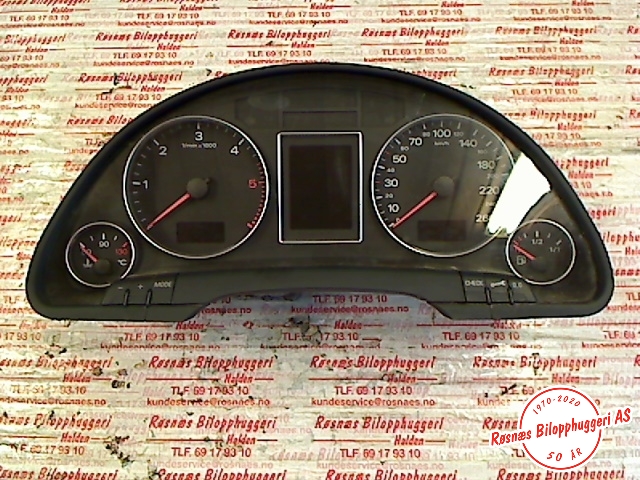 Speedometer til Audi A4 2004-2008 (Type III) (B7) (B7) (AUDI|8E0920931P|3173000193|)