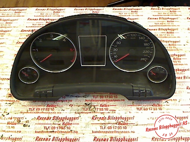 Speedometer til Audi A4 2004-2008 (Type III) (B7) (B7) (AUDI|8E0920931P|3173000193|)