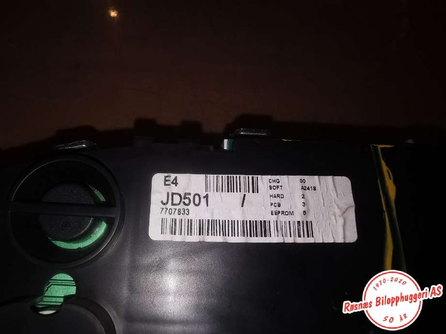 Speedometer til Nissan Qashqai 2007-2010 (Type I, Fase 1)  (NISSAN|JD501|)