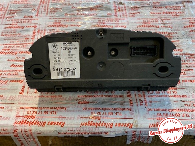 Speedometer til BMW X3 2003-2006 (Fase 1) (E83) (E83) (BMW|6211341437202|102464026|)