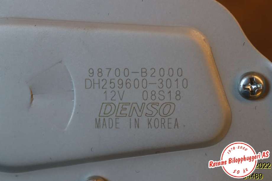 Viskermotor bakrute til Kia Soul 2014-2019 (Type II)  (KIA|98710B 2000|)