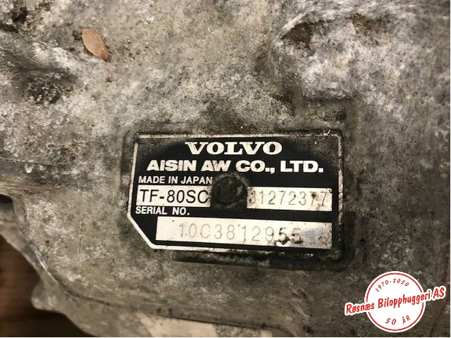 Girkasse automat til Volvo V70 2007-2013 (Type III, Fase 1)  (VOLVO|10C3812955|TF-80SC|31272377)