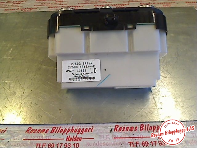 Varmeapparat betjening til Nissan Qashqai 2010-2014 (Type I, Fase 2) (NISSAN|27500 BR45A|)