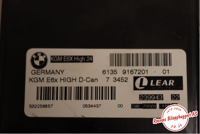 Styreenhet diverse til BMW 5-Serie 2003-2010 (E60/E61) (E60/E61) (BMW|6135 9167201-01|)
