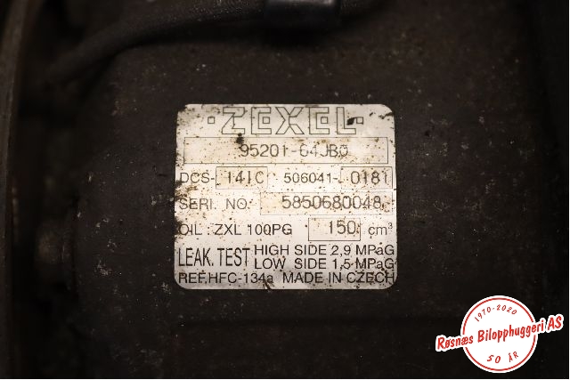 Aircondition kompressor til Suzuki Grand Vitara 2005-2015 (Type III)  (SUZUKI|95201-64JB0|)