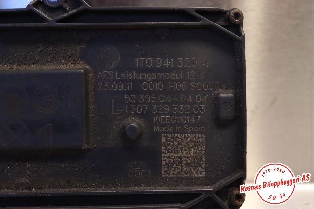 Styreenhet xenon/ballast til VW Touran 2010-2015 (Type I, Fase 3)  (VOLKSWAGEN|1T0941329A|)