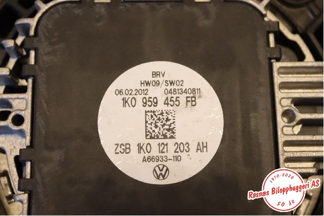 Kjølevifte til Audi A3 2009-2012 (Type II, Fase 2)  (AUDI|1K0121203AH|)