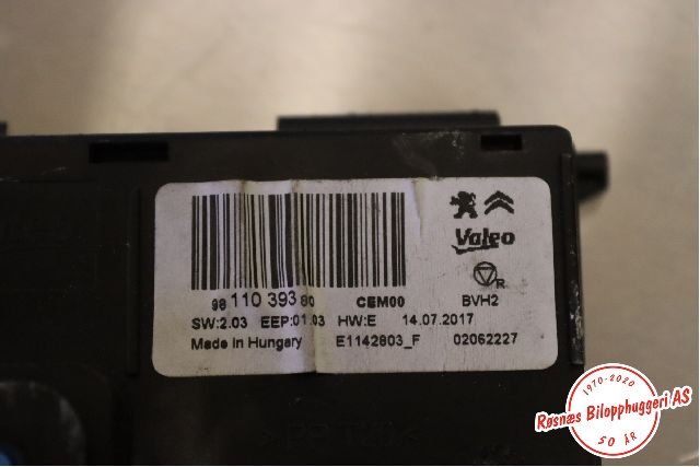 Styreenhet diverse til Citroën C3 2016-->> (Type III)  (CITROEN|9811039380|)