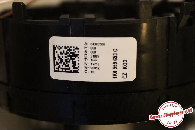 Airbag slepering til Škoda Octavia 2009-2013 (Type II, Fase 2)  (SKODA|1K0959653C|)