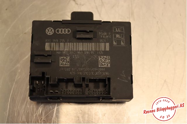 Styreenhet dør venstre bak til Audi A5 2007-2016 (Type I) (AUDI|8T0 959 795 B|8T0 959 795 J|)