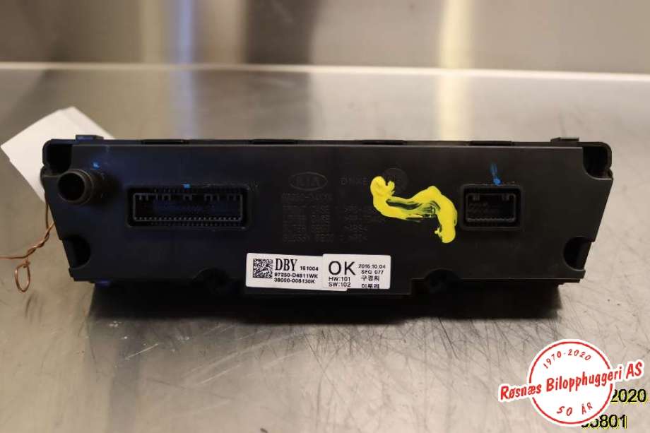 Varmeapparat betjening til Kia Optima 2017-2020  (KIA|97250-D4811WK|38000-008130K|)